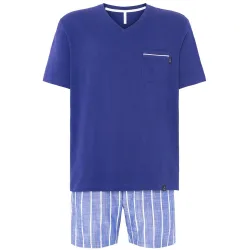Pijama de hombre corto rayas