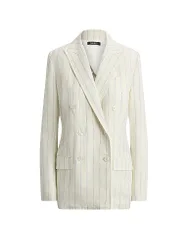 Blazer de lino blanco 34