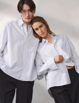 Oversize-Hemd, #noch offen: Größenlauf, Farbe Weiß, XL, modern weiter Oversized-Fit Unisex Herren - Walbusch - FashionsVida