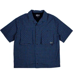 Chemise à Manches Courtes Fishcamp Khaki Mini Checks L