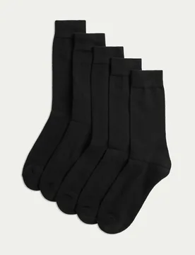 Pack Cool & Fresh™ Cushioned Socks Black male - M&S - FashionsVida