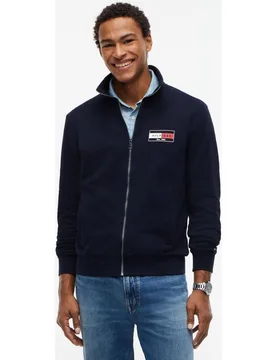 Sudadera de caballero con cierre de cremallera lisa - Tommy Hilfiger - FashionsVida