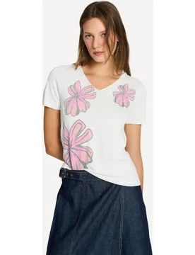 Top de mujer con estampado posicional - Escorpion - FashionsVida