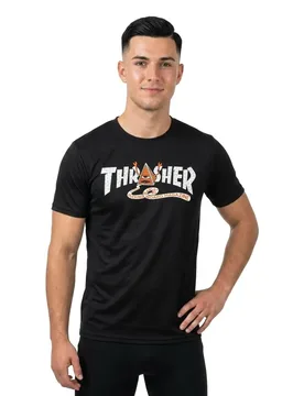 T-shirt à Manches Courtes Pyramid Black S - Thrasher - FashionsVida