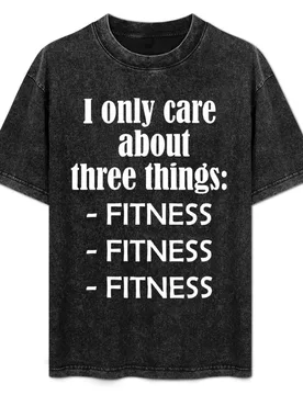 I only care about fitness T-Shirt Holiday Party Tee Shirt - Aliexpress - FashionsVida