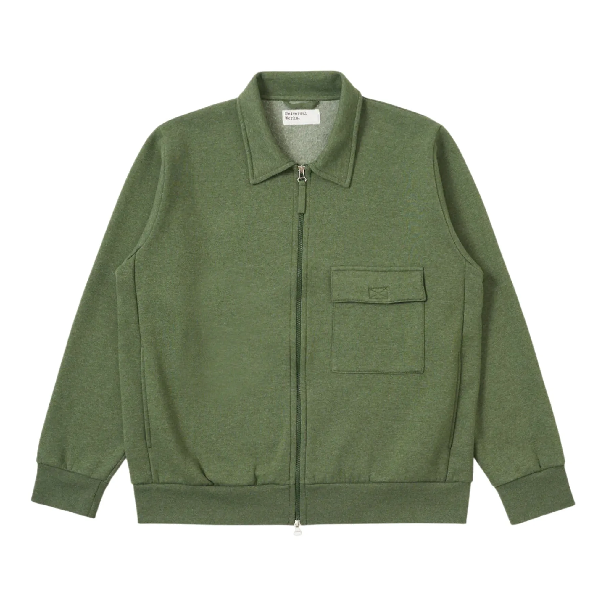 Giacca tyler jacket red cot blend jersey - green - Universal Works - FashionsVida
