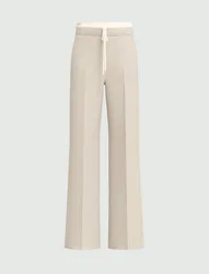Pantalone con coulisse donna grigio chiaro