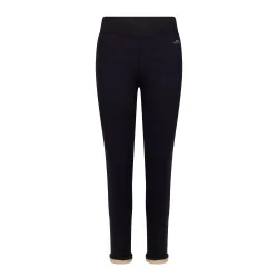 Womens/ladies Fuzzy Sherpa Leggings (Navy Marl) - Size 2xs