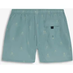 Bañador bermuda de hombre estampado con bolsillo trasero