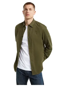 Chemise à Manches Longues Clean Dark Moss XL - G-Star - FashionsVida