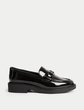 Kids' Patent Freshfeet™ School Shoes (13 Small - 7 Large) Black Female - M&S - FashionsVida