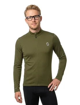 Maglia A Maniche Lunghe Gravel Warm Merino Fir Green - Scott - FashionsVida