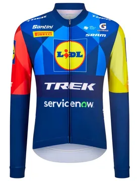 Maglia A Maniche Lunghe Lidl Trek 2026 Print - Santini - FashionsVida