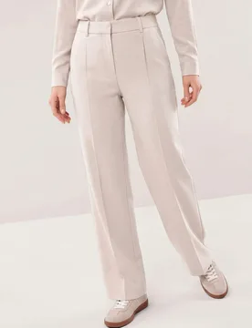 Marlene Kofferhose, Regular Fit#normale Größen#Kurzgrößen, Farbe Beige, 46, knitterunempfindlich mit Comfort-Bund (ca. 6 cm dehnbar) Damen - Walbusch - FashionsVida