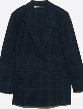 Blazer de mujer tipo sastre a cuadros - Bimba y Lola - FashionsVida