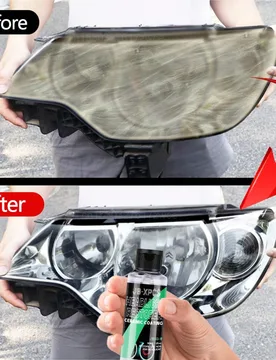 Pieza Kit de restauración y reparación de faros de coche, solución de pulido para restaurador de lentes de faros XG-8 KIT DE 10ML - Shein - FashionsVida