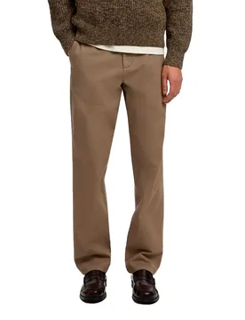 Pantaloni Miles 196 Straight Fit Chocolate Chip 33 - Selected - FashionsVida