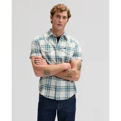 Camisa de hombre de manga corta de corte regular