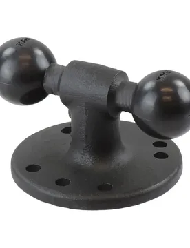 Round Base Double Ball Adapter Black / Black One Size unisex - RAM Mounts - FashionsVida