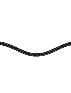 Hans Melzer Stirnriemen GENF schwarz Cob - Hans Melzer Horse Equipment - FashionsVida