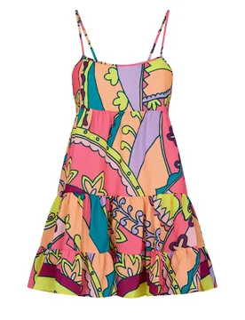 Vestito Corto V. Unica Multicolor MF23-1601U - ME FUI - FashionsVida