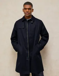 Cotton Blend Mac Dark Navy male