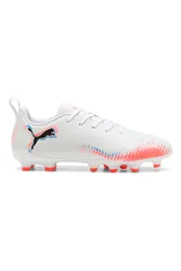 Scarpe da calcio bianche con tacchetti FG/AG FUTURE 8 PLAY Jr 33