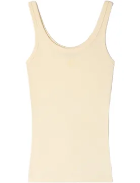 Camiseta de canalé de mujer con tirantes y bordado - sandro - FashionsVida