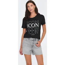 Camiseta de mujer 100% algodón de manga corta y cuello redondo