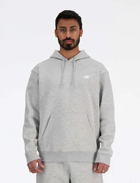 Cotton Rich Fleece Hoodie Grey male - New Balance - FashionsVida