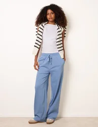 Elastic Waist Trousers - S / BLUE - female