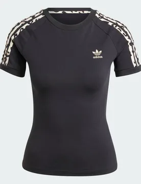 T-shirt Leopard 3-Stripes M Black - Adidas - FashionsVida