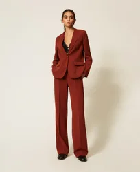 Twinset Pantalon palazzo en crêpe