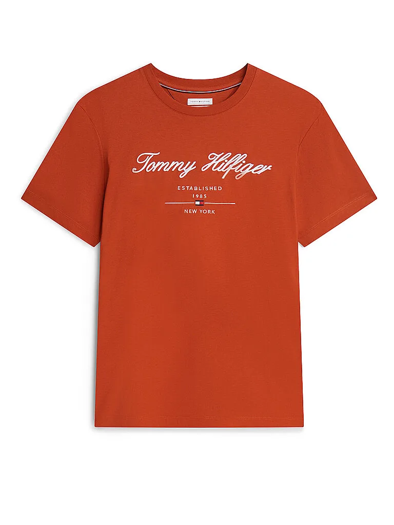 T-Shirt orange M Herren - Tommy hilfiger - FashionsVida