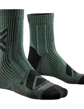 Calzini Hike Perform Merino Dark Sage / Black EU 42-44 - X-SOCKS - FashionsVida