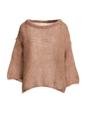 Pullover Damen Hellbraun ONESIZE Damen - VICOLO - FashionsVida