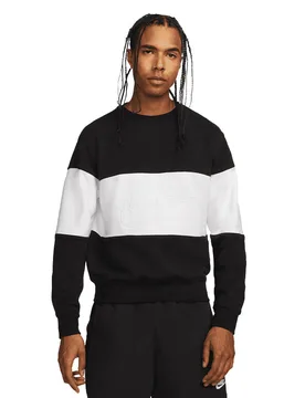 Club Color Blocked Crewneck - Sweatshirt-Crewneck - schwarz / weiss - Herren - Size: XL - Nike - FashionsVida