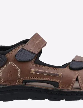 Alistair Sandals Mens - Tan Leather - Size Uk 8 - Hush puppies - FashionsVida