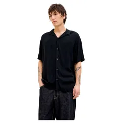 Camicia A Maniche Corte Jeff Solid Resort Black 3XL