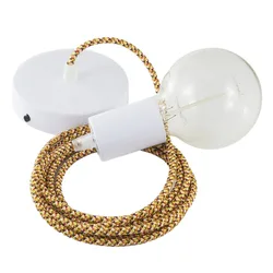 Cables Suspension Luminaire Rx01 Pixel 1 M Orange / White One Size