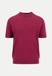 Kurzarmpullover aus Wolle Rot XL