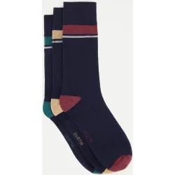 Pack 3 calcetines cortos lisos hombre