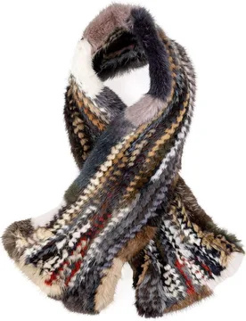 Bufanda de pelo de visón tricotado - De la Roca - FashionsVida