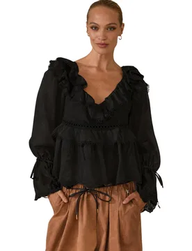 Blusa Donna SOUVENIR a balze - Souvenir - FashionsVida