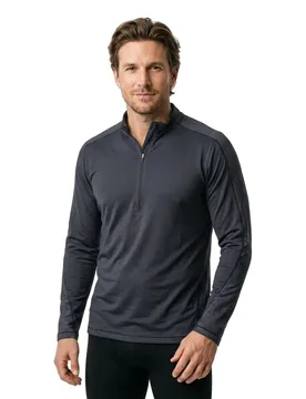 T-shirt à Manches Longues Avec Demi-zip Customized 22681 Dark Navy 5XL - MASCOT - FashionsVida