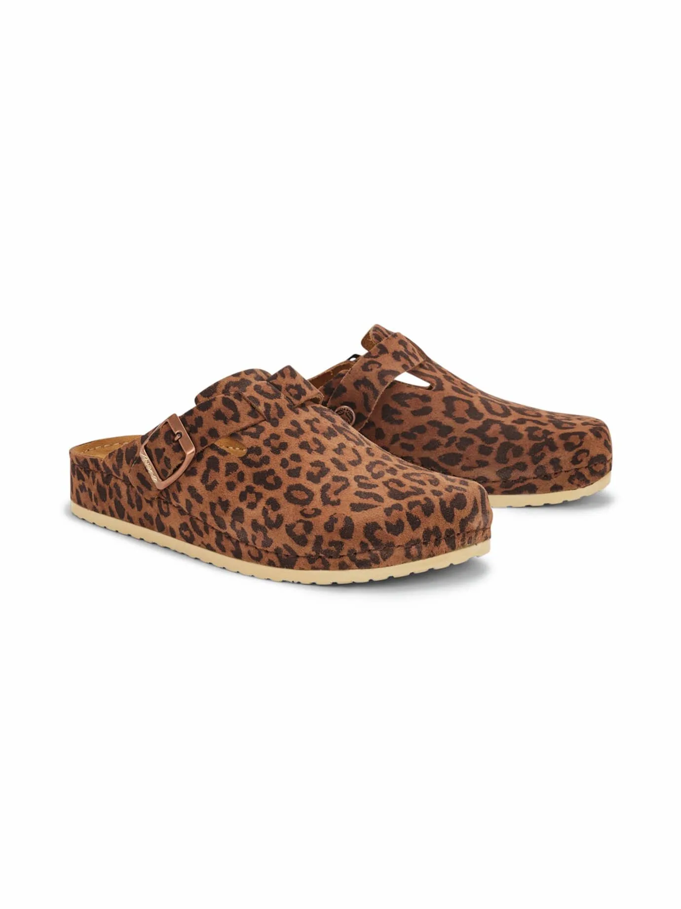 Naturform-Pantolette Memory-Foam - Braun-Leo - female - Size: 40 - Avena - FashionsVida