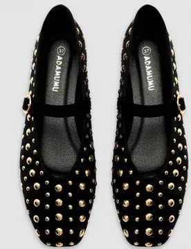 Zapatos planos con lentejuelas de alta gama y cómodos para mujer ADAMUMU, lindos para uso diario, primavera/verano y vacaciones EUR37 - Shein - FashionsVida