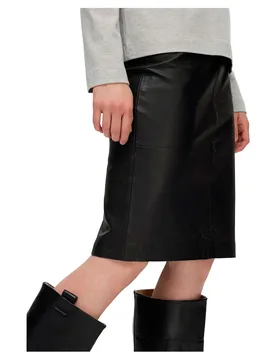 Gonna Maily Leather Black 44 - Selected - FashionsVida