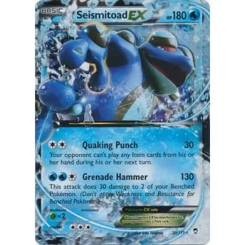 Pokemon XY Furious Fists 20/111 Seismitoad EX (Half Art) - Pokémon - FashionsVida