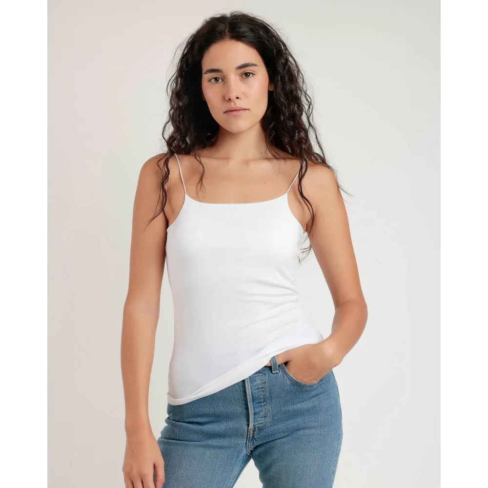 Camiseta interior de mujer de tirantes de punto de algodón - Admas - FashionsVida